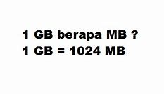 09 Gb Berapa Mb